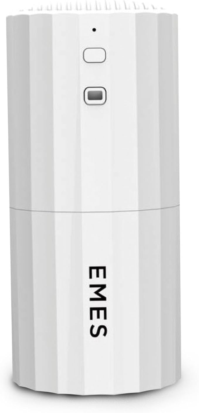 EMES Waterless Smart Aromatherapy Diffuser | Scent Diffuser for Essential Oils for Home, Office & Spa | 24-Hour Bluetooth-Controlled Scent Air Machine, 130ml Capacity, Covers 500 Sq Ft - White