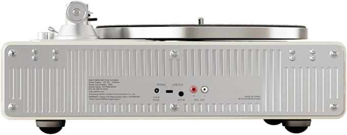 syitren SEVIA Record Player Vintage Turntable for Vinyl Records with Built-in Speakers Bluetooth Retro Phonograph