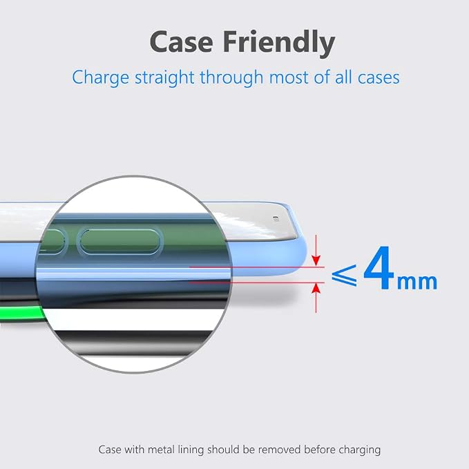 [3 Pack] Wireless Charging Pad with Quick Adapter
