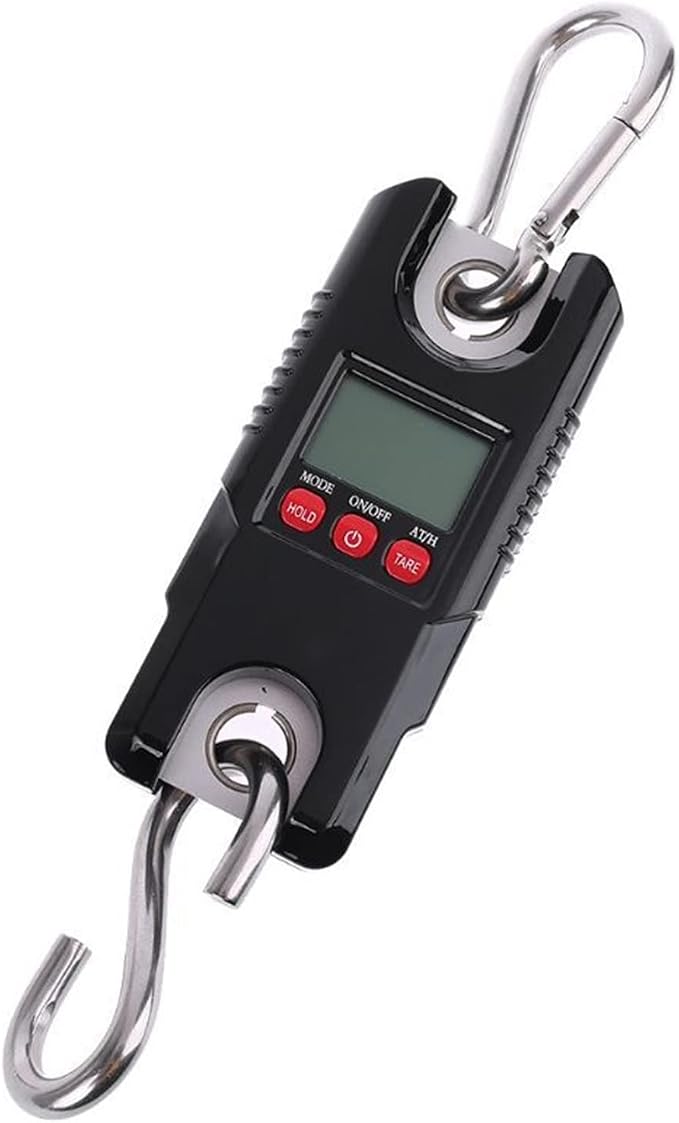 300 KG / 660 LBS Digital Hanging Scale - Industrial Luggage & Pocket Crane Scale for Farm, Deer, Livestock, Factory, Construction