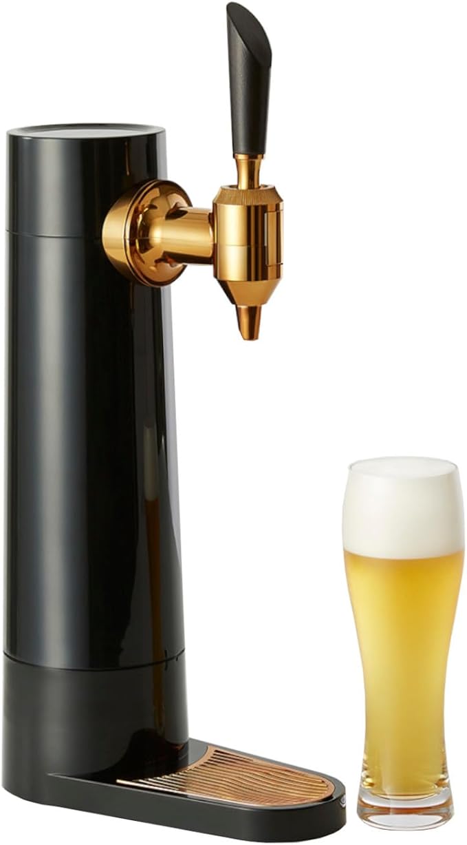 GREEN HOUSE Latest Model Draft Beer Dispenser Mini Keg | USB Rechargeable, Compatible with All Canned & Bottled Beer, Two-Layered Foam, Makes Beer Taste Deep & Mellow