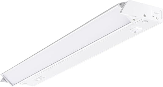PARMIDA LED Swivel Under Cabinet Lighting, Hardwired or Plug-in Installation, 24 Inch, 14W, 5CCT Color Selectable - 2700K/3000K/4000K/5000K/6000K, Rotatable Lens, Dimmable, Linkable, 120V, 1120LM, ETL