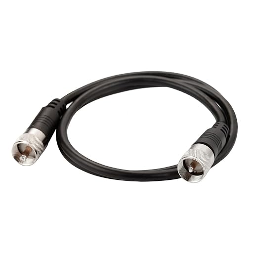 CB Coax Cable, RG8x Coaxial Cable 3ft, UHF PL259 Male to Male Low Loss CB Antenna Cables, 50 Ohm for HAM Radio, Antenna Analyzer, Dummy Load, SWR Meter