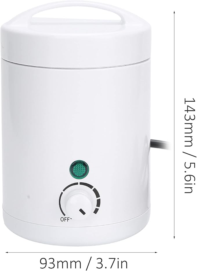 Mini Hair Removal Wax Hot Machine, with 6 Gears Temperature Adjustment Mini Wax Heater, Multi Purpose Wax Machine, Hair Removal Paraffin Wax Machine for Men Women, Wax Warmer(US Plug)