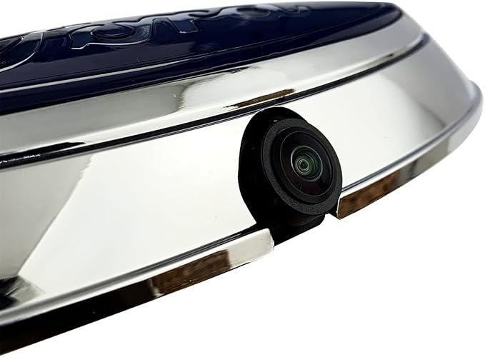 Aftermarket Emblem Backup Camera with Housing Bezel Kit Fit for Ford F150 F250 F350 F450 F550 (2004-2016), HD 700TVL Night Vision, RCA Input Reverse Camera, IP69K Waterproof for Trucks