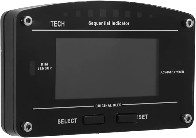 DO907OBD 9V 16V OBD2 Gauge, Multifunctional Car Dashboard LCD Display, Digital Race Dash Display with Alarm Function, High Brightness Screen, Simple Installation for All 12V Vehi