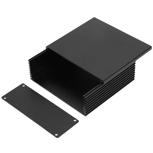Circuit Board PCB Instrument Aluminum Cooling Box DIY Electronic Project Enclosure Case Shell Box for Electronic Products Heat dissipating