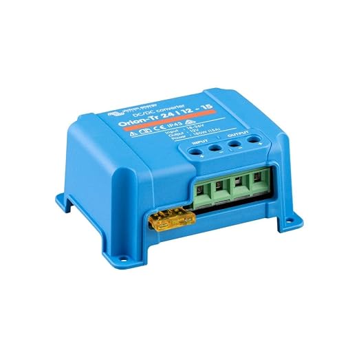 Victron Energy Orion-Tr DC to DC Converter 24/12-Volt 15 amp 180-Watt | IP43 Protected, for Dual Battery Systems, Non-Isolated