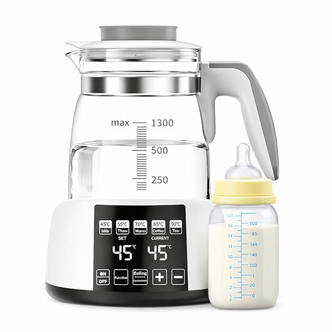Baby Bottle Warmer,Electric Kettle Water Warmer,Temperature Control Kettle,Formula Water Warmer Temperature Control, Multi-Temperature Control for Formula, Breastmilk, Tea, Coffee, Sterilizer