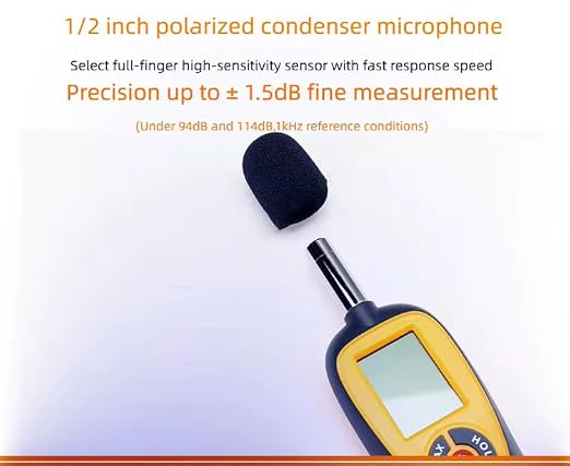 LABART™ Decibel Meter - Digital Sound Level Meter, Self-Calibration Decibel Reader, Noise Meter with LCD Display Measurement Range 40-130 dB spl Meter