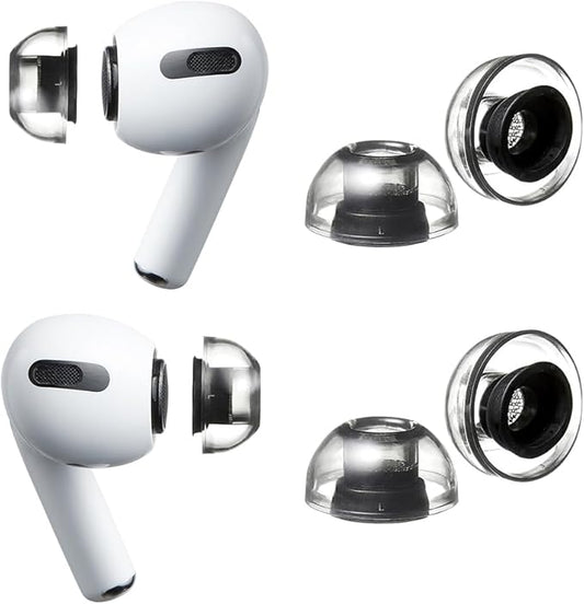 AZLA XELASTEC 2 for AirPods Pro 1st & 2nd Gen – Premium Single-Mold Ear Tips for AirPods Pro Ear Tip Replacement – Upgraded Fit & Noise Isolation – AirPod Pro 2 Ear Tips, AirPod Replacement Tips (L)