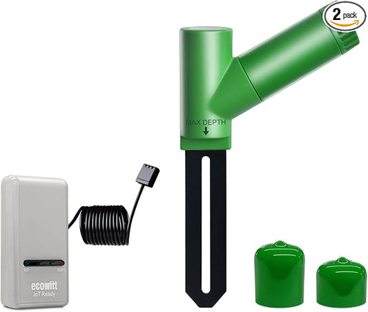 ECOWITT GW1206 Soil Moisture Tester Kit, Includes GW1200 IoT Wi-Fi Gateway and WH51 Soil Moisture Sensor, 915 MHz