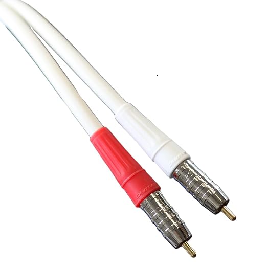 Blue Jeans Cable LC-2 Stereo Audio Cables (White, 25 Foot)