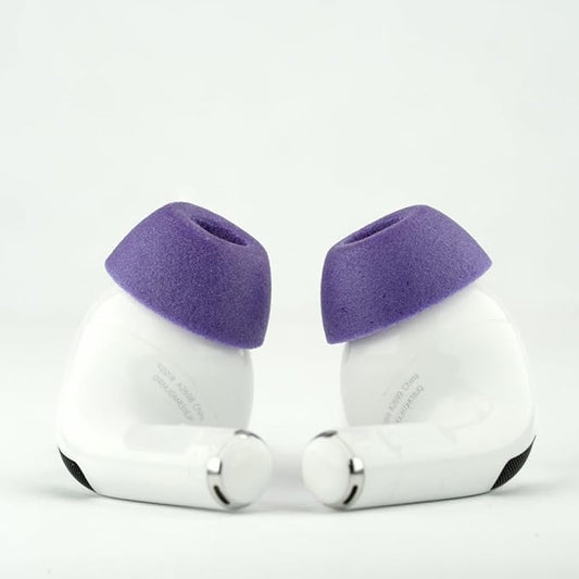 Comply TrueGrip MAX | Premium Memory Foam Replacement Earbud Tips for Apple AirPods Pro 1 & 2 | Long Lasting Comfort, MAX Durability, Secure Fit, Superior Noise Isolation| Purple (Large) (1 Pair)
