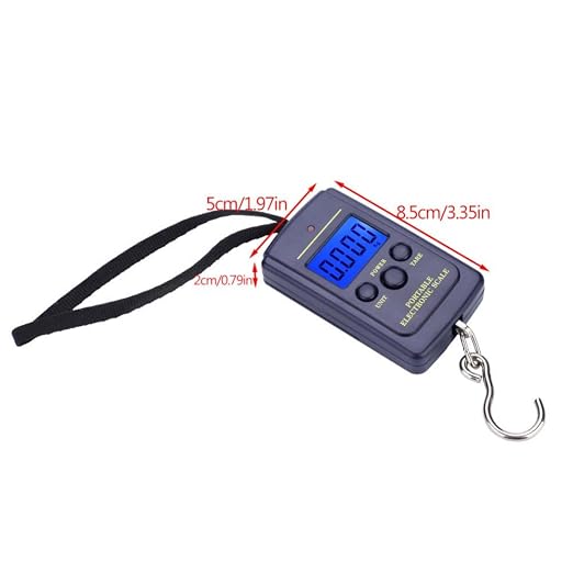 Fishing Scale, Digital Portable Electronic Balance with LCD Display, Hanging Hook Design for Accurate Weight Measurement