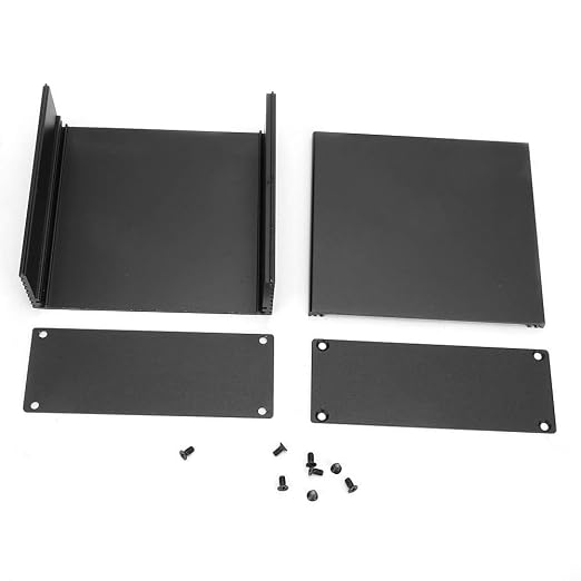 Circuit Board PCB Instrument Aluminum Cooling Box DIY Electronic Project Enclosure Case Shell Box for Electronic Products Heat dissipating
