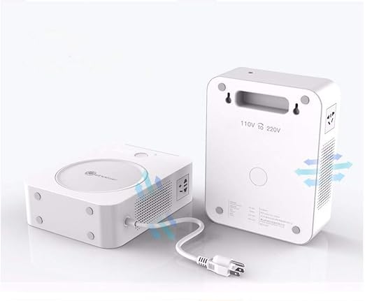 uyoyous 500W Step Up Voltage 110V to 220V Converter Heavy Duty Power Converter Transformer with Input Power Cable Step Up Transformer 110v to 220v for Using 220V Asia Euro Appliance in US