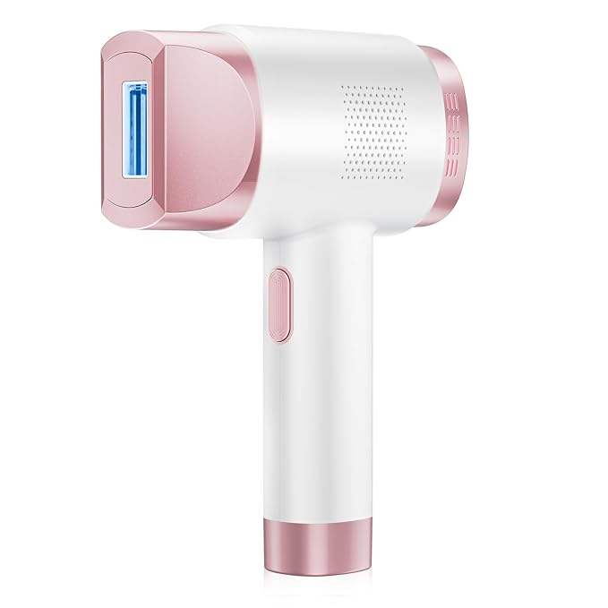 IPL Laser Hair Removal for Women and Men, Hair Removal with Ice-Cooling for Nearly Painless and Long-Lasting Result At-Home Permanent Hair Removal Device 999900 Flashes for Whole Body Use