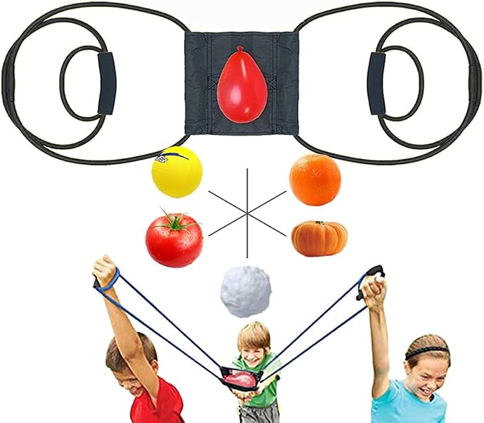 Waters Balloon Launcher-Beast 400-yard Waters Balloon Slingshot/Cannon/Launcher (Black)-1 Waters Balloons Quick Fill self Sealing - 500 Waters Balloons