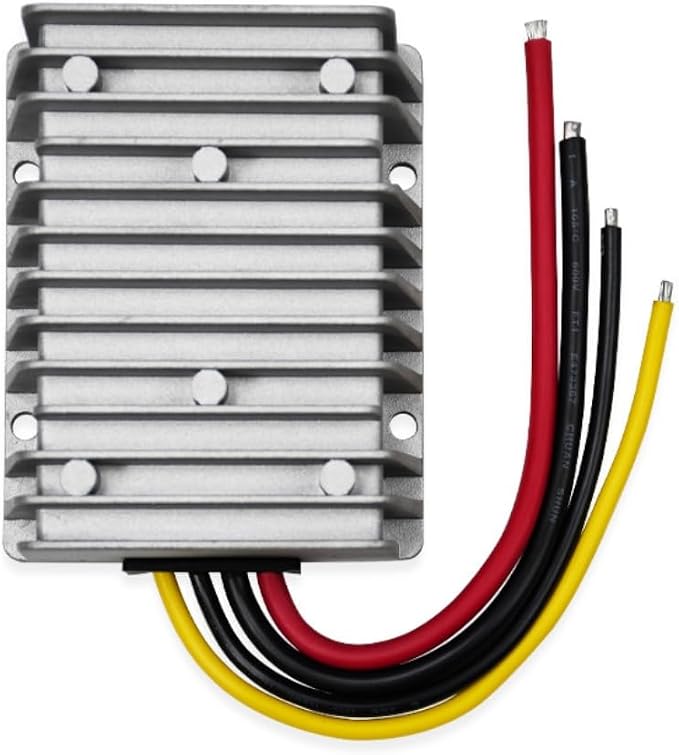 DC-DC Boost Converter 12V to 24V 20A 480W Waterproof | Step-up voltage regulator power supply module. Ideal for golf cart, club car, boat, truck, and other vehicles.