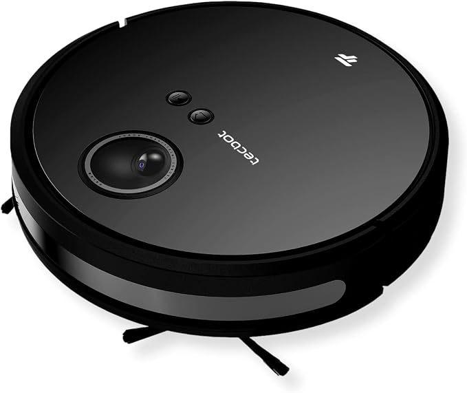 Tecbot S2 Robotic Sweeping/Mopping Vacuum Cleaner with V-SLAM and Gyroscope Navigation, Black; 14.4V; 25W; Wet and Dry Functions; 1800Pa; 0.6L Dust Bin; 0.45L Water Tank; App Voice Control