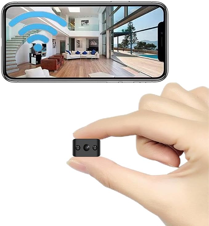 Small Indoor Outdoor Camera Security Wireless Home Cameras Spy Mini WiFi Pet Camaras, HD Tiny Nanny Cam,Wide Angle,Night Vision, Home Indoor Outdoor Camara,Can No Need WiFi Cams For House Security
