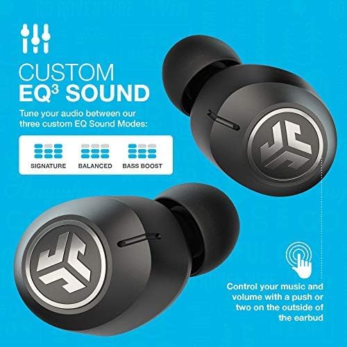 JLab, JBuds Air ANC, True Wireless Earbuds, Active Noise Cancelling Bluetooth Earbuds, Black