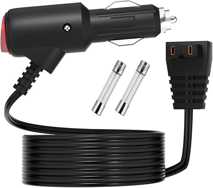 Car Charger for Car Refrigerator Compatible with Alpicool, Bodega, Euhomy, BougeRV, ARB, ICECO, Setpower, JoyTutus Car Refrigerator Power Cord