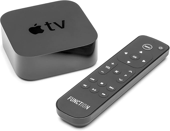 Function101 F101-ATVRM 3-Pack | Replacement Button Remote for Apple TV | Infrared Connectivity | 2 AAA Batteries Included