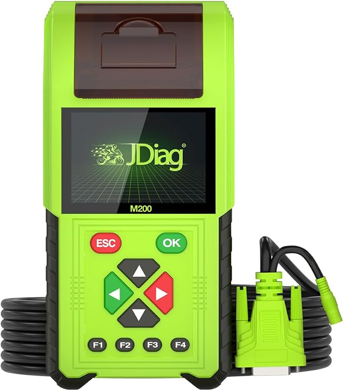 2023 TopDiag M200 Motorcycle Diagnostic Scanner Moto Fault Code Reader Battery Tester Motoscan Tool (Full Version)
