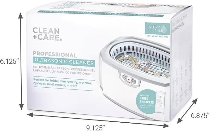 Professional Ultrasonic Cleaner Machine for Jewelry, Watches, Glasses, Dentures & Tools – 45kHz Digital Stainless Steel Ultrasonic Cleaner with Timer, Heater, Lab & Home Use