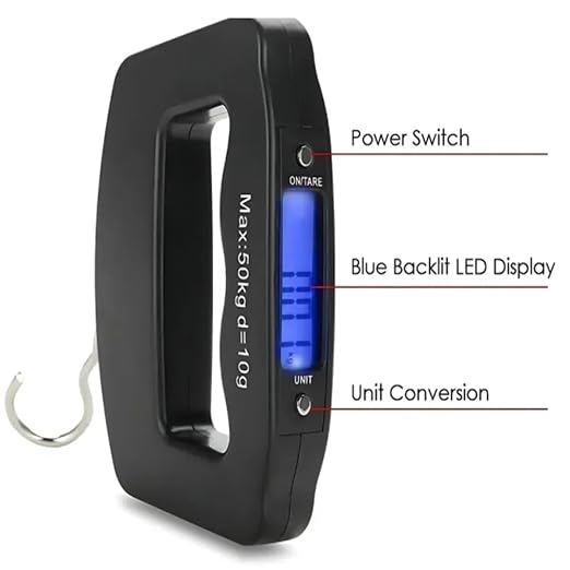 4pcs 50kg/10g Digital Luggage Scale with Backlight - Electronic, Portable for Travel Suitcase Weighing