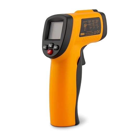 Infrared Laser Thermometer - Accurate and Instant Readings, Non-Contact Digital Temperature Gun for Cooking, HVAC, and Automotive