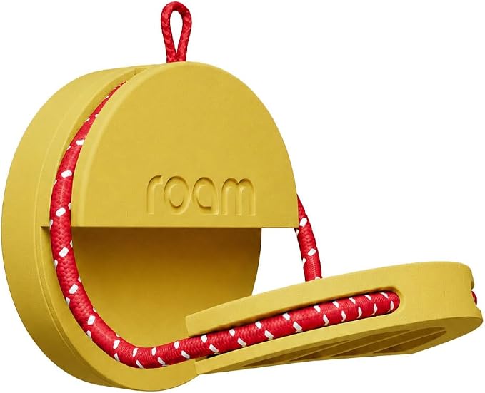 ROAM SMART TRACKER - Bluetooth Tracker & Item Locator for Keys, Luggage, Kid & Pet Gear, (iOS, Android), No App or Subscription, Fast Setup, Waterproof | 1-Pack, Yellow