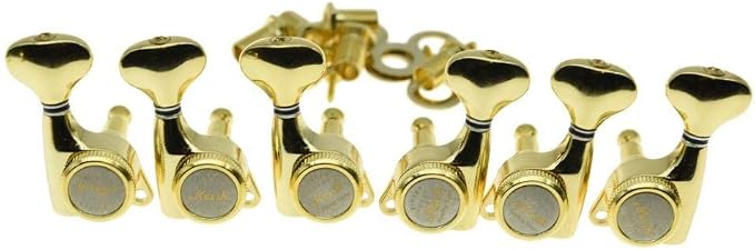 KAISH 18:1 Gear Ratio Guitar Locking Tuners Machine Heads Guitar Locking Tuning Keys Pegs for Strat/Tele/LP/SG most Electric or Acoustic Guitars Gold