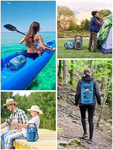 HEETA Fish Scale with Backlit LCD Display (Blue) Bundled with Waterproof Dry Bag for Women Men (Blue)
