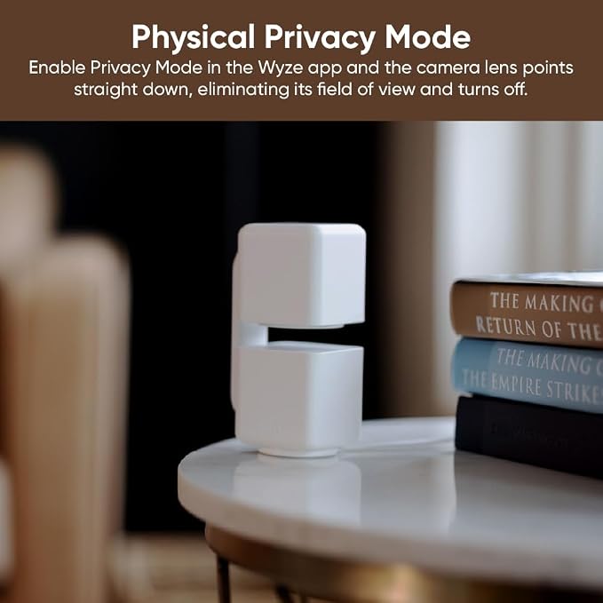 WYZE Cam Pan v4, 4K Smart Security Camera, AI Indoor/Outdoor Cameras for Home Security, Baby & Pet, Color Night Vision, 360° Pan/Tilt/8 x Digital Zoom, 2.4G & 5G, Works with Alexa & Google Assistant