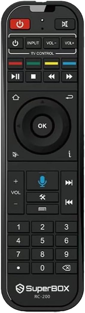 Super Smart Box Voice Remote Control RC-200 Works for S6 Ultra S6 Max S6 Pro S5 Max S5 Pro
