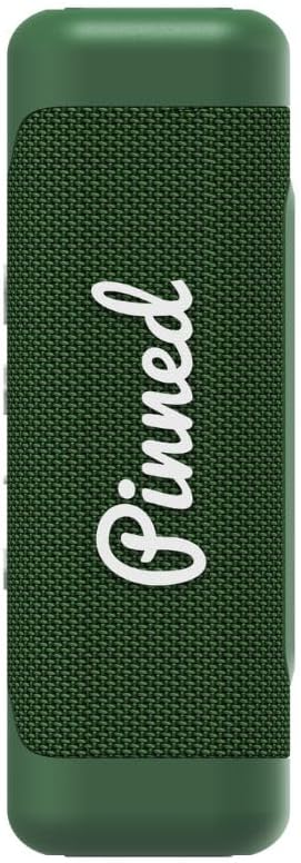 Pinned The Sound Stick Speaker - 100% Waterproof Shower Speakers - Magnetic, Wireless Speakers with Bluetooth for Outdoors - Golf Gifts for Men - 15+ Hour Battery Life, Dual Speaker Pairing - Green