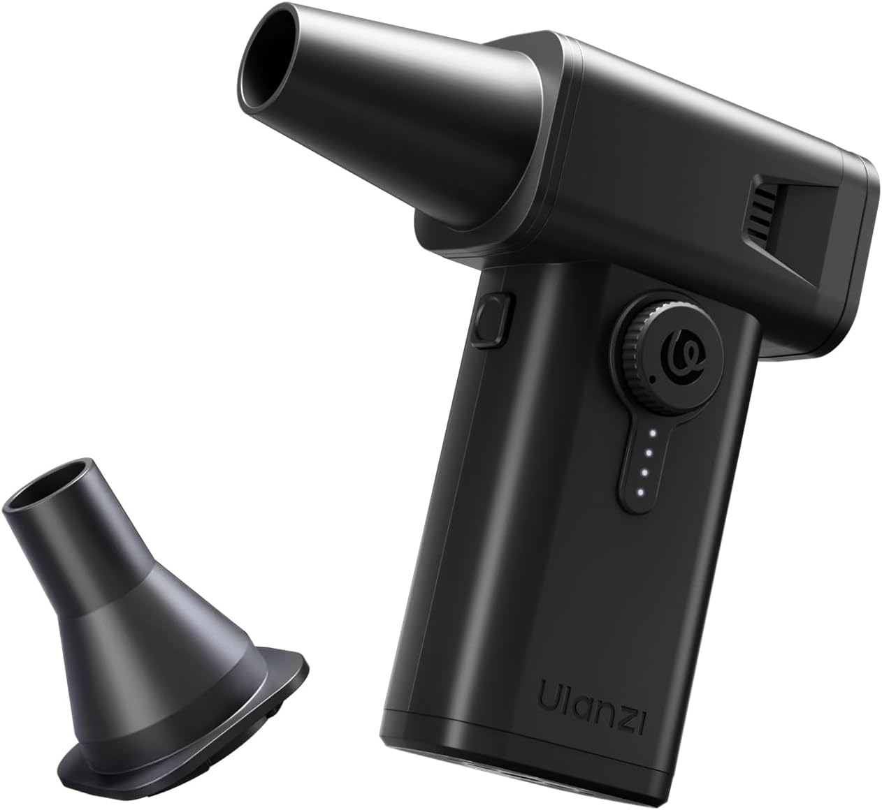 ULANZI AD02 Storm Electric Air Duster V2, 13W High-Speed Compressed Air Duster, 12.5W Fast Charge, Variable Speed, with 200-Mesh Filter & LED Light, Portable Mini Dust Blower for Camer Cleaning