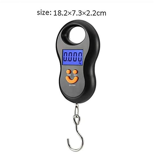Electronic 50Kg 10g Hanging Scale Kitchen Digital Scale Backlight Fishing Weights Pocket Scale Travel Luggage Scales