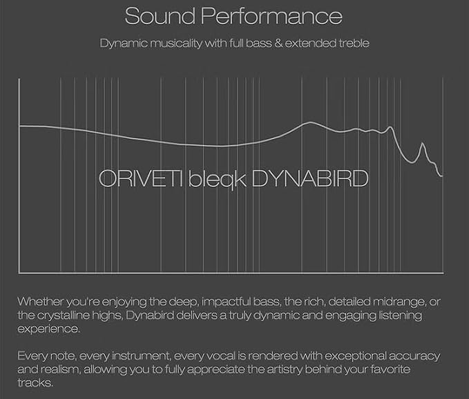 ORIVETI bleqk Dynabird Wired IEM Earbuds, 9.2mm Beryllium Dynamic Driver, Deep Bass HiFi in-Ear Monitors, Detachable 2-Pin Audiophile & Gaming Earphones