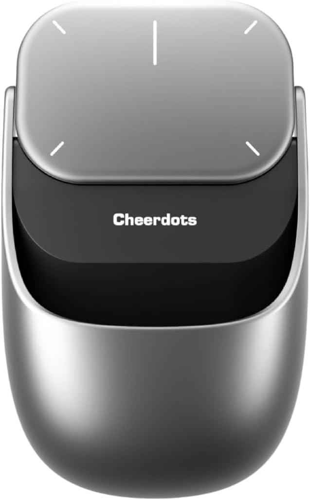 Cheerdots2 Bluetooth Detachable Air Mouse Touchpad Mouse with Voice Recording, Presentation Clicker Wireless Presenter Presentation Remote for Mac, Windows (Recording, Silver)