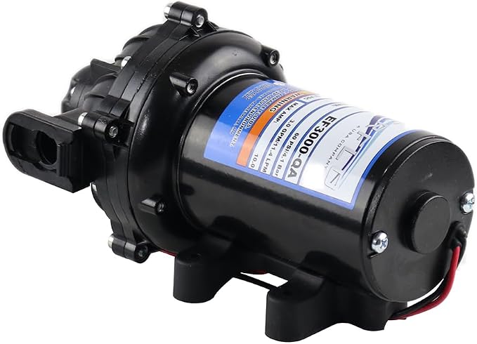 Everflo 12V On-Demand Diaphragm Sprayer Pump - 3.0GPM, 60 PSI, Quick Attach Ports