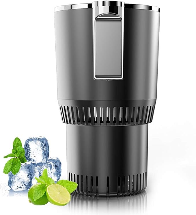 Home & Car Cup Cooler Warmer Quick Electric Cooling Cup -3℃~58℃ Heat and Cold Insulation Drink Cooler Cup Coffee Warmer for Office/Road Trip