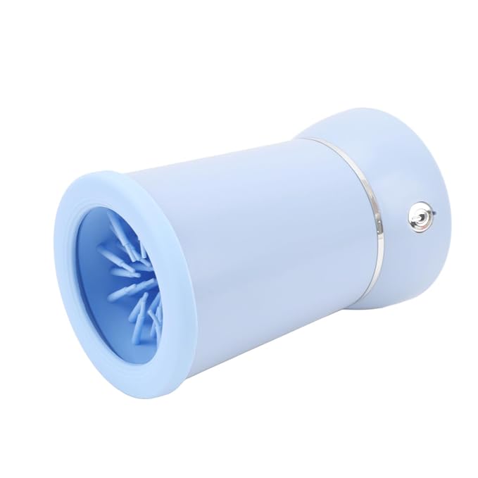 Automatic Dog Paws Cleaner, Rechargeable Portable Pet Paws Washer Cup with Soft Silicone Brush, Dog Foot Cleaning Machine, Silicone Bristle Pet Paws Cleaner Cup for Dog and Cat