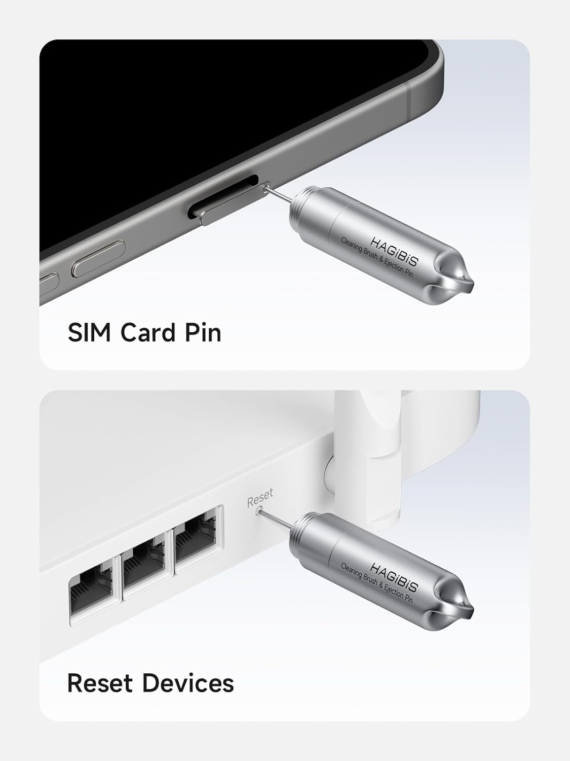 SIM Card Tray Removal Tool with Cleaning Brush - Thumbnail 4