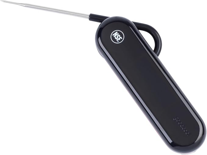 GoodCook Touch Digital Thermometer with LCD Display Instant Read with Stainless Steel Probe Built-In Magnet for Easy Storage, Black