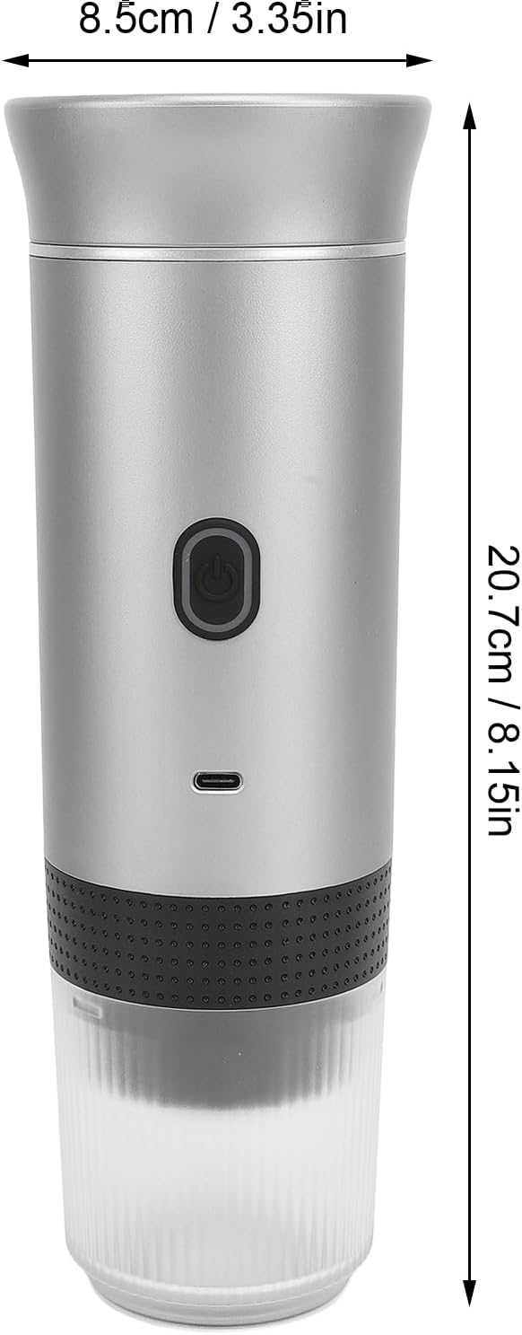 Bewinner Portable Espresso Coffee Machine for Travel, 12V Electric Battery Powered Coffee Makers for Camping, Car Coffee Maker Automatic for RV, Hiking, Office