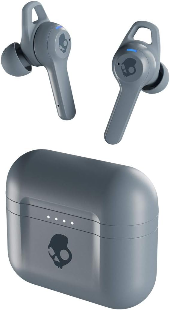 Skullcandy Indy ANC in-Ear Noise Canceling True Wireless Earbuds, 32 Hour Battery, Microphone, Works with iPhone Android and Bluetooth Devices - Grey